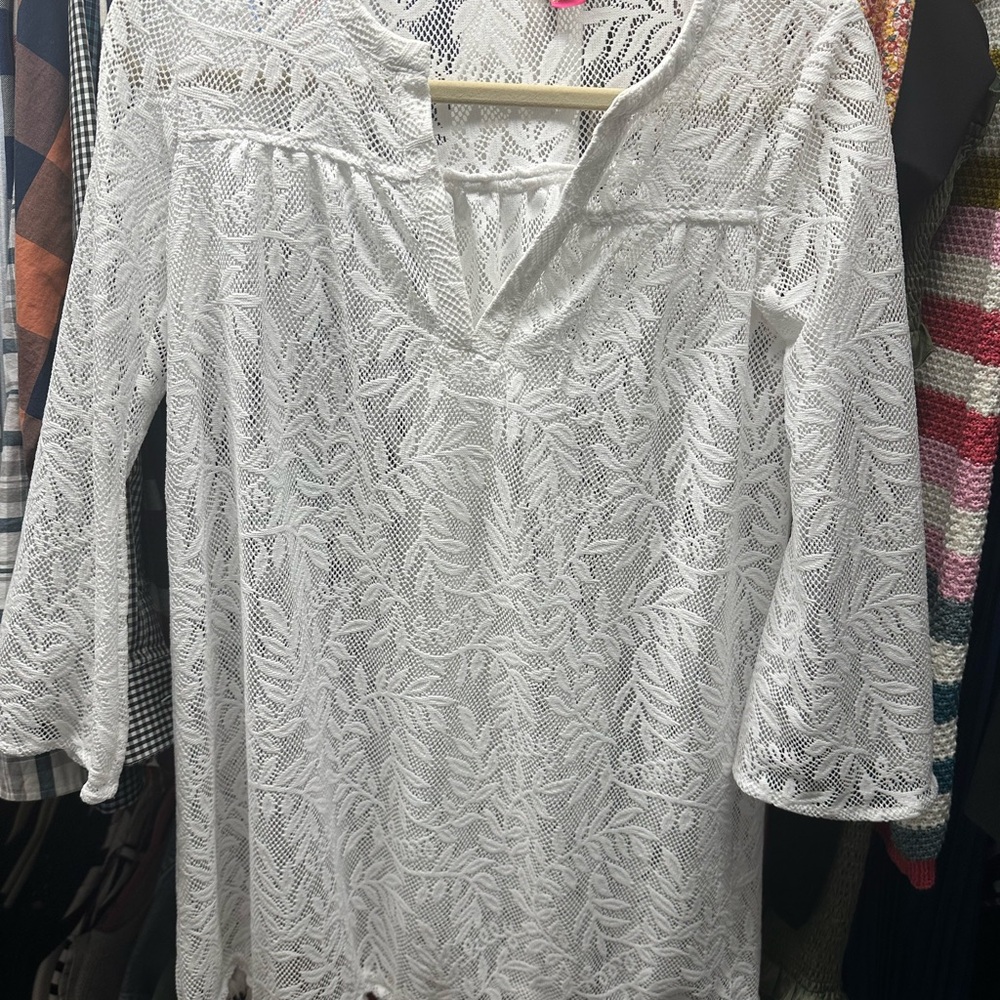 White Lily Pulitzer coverup
